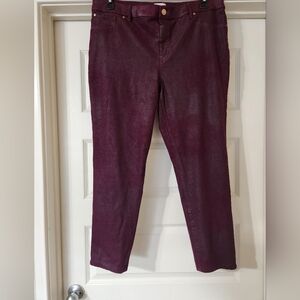 Chicos faux suede leggings